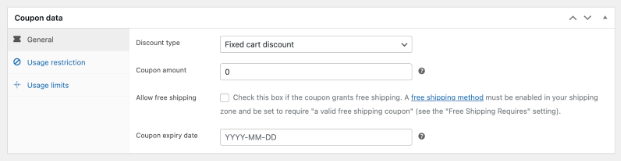 WooCommerce Coupon Discount Types