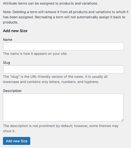 Global Attributes in WooCommerce
